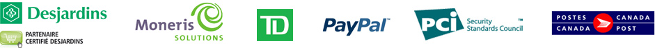 Desjardins, Moneris, PayPal